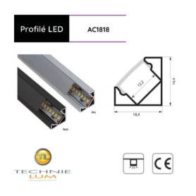 Profilé LED - AC1818 + diffuseur