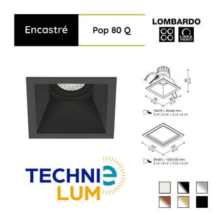 Encastré LED - Pop 80 Q