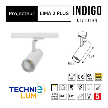 Projecteur LED - LIMA 2 PLUS