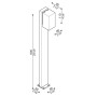 Borne LED LOMBARDO - Trend 60 Post H600